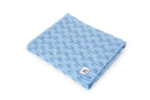 Kocyk MIKO BABY ażur Niebieski